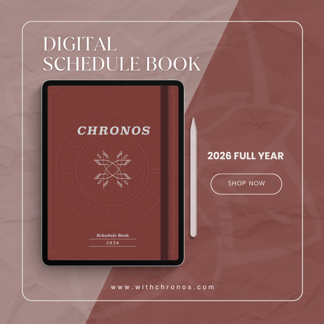 2026 Digital Schedule Book - Crimson